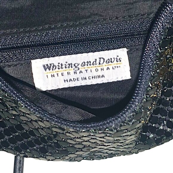 Whiting & Davis Black Mesh Crossbody Shoulder Bag - Picture 8 of 10